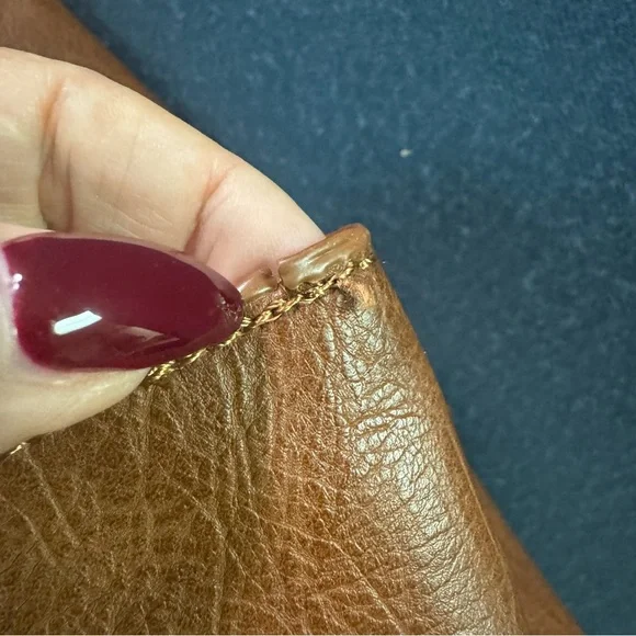 Altar'd State Brown Vegan Leather tote purse with pouch. - Picture 14 of 15